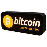 Bitcoin Accepted Here Lamp