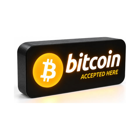 Bitcoin Accepted Here Lamp