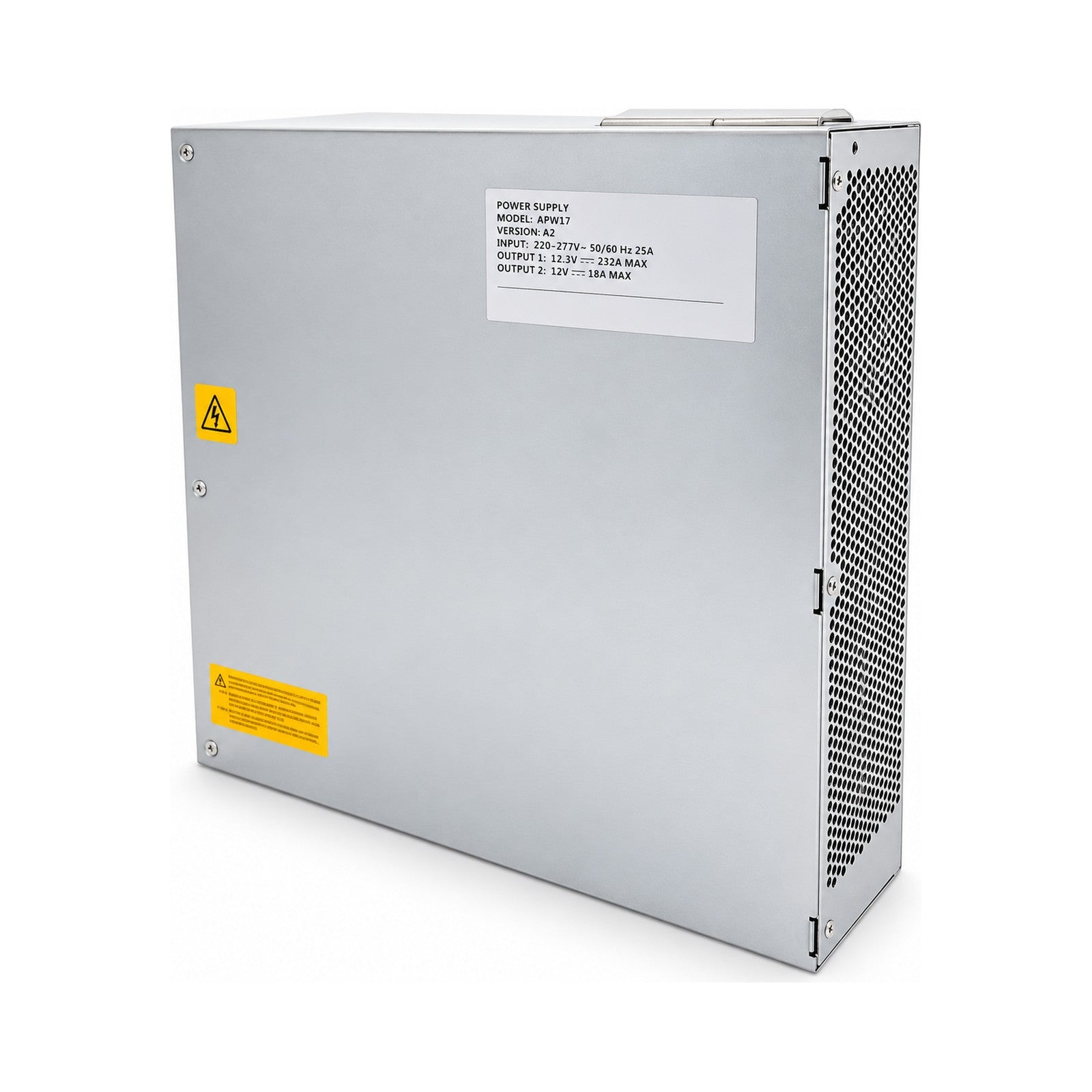 Bitmain APW17 power supply, label side