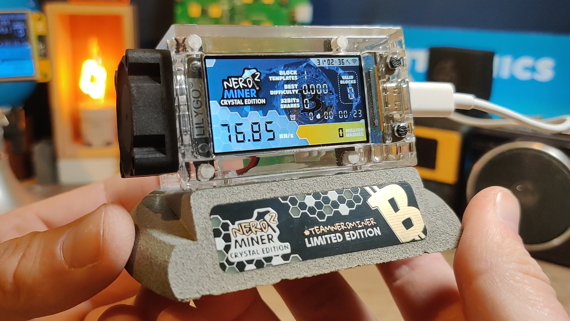 NerdMiner Crystal Edition